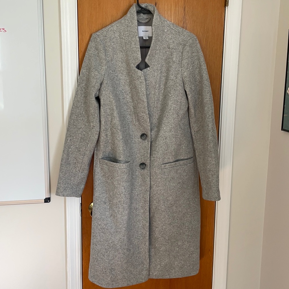Grey pea coat